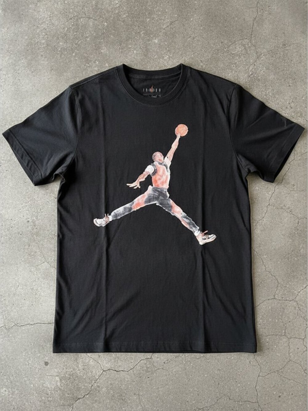 Basketball Legend Silhouette Graphic T-Shirt Vintage Sports Fan Streetwear Tee